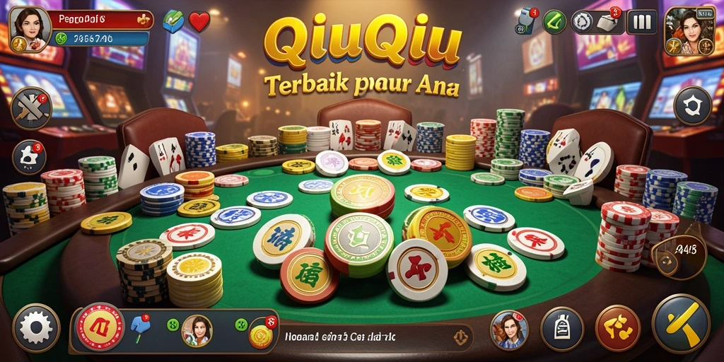 Screenshot gameplay QiuQiu yang menegangkan dan seru.