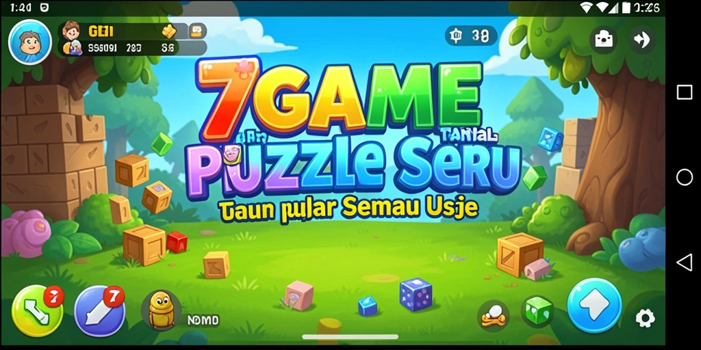 Tampilan gameplay Puzzle yang menarik dalam 7GAME.