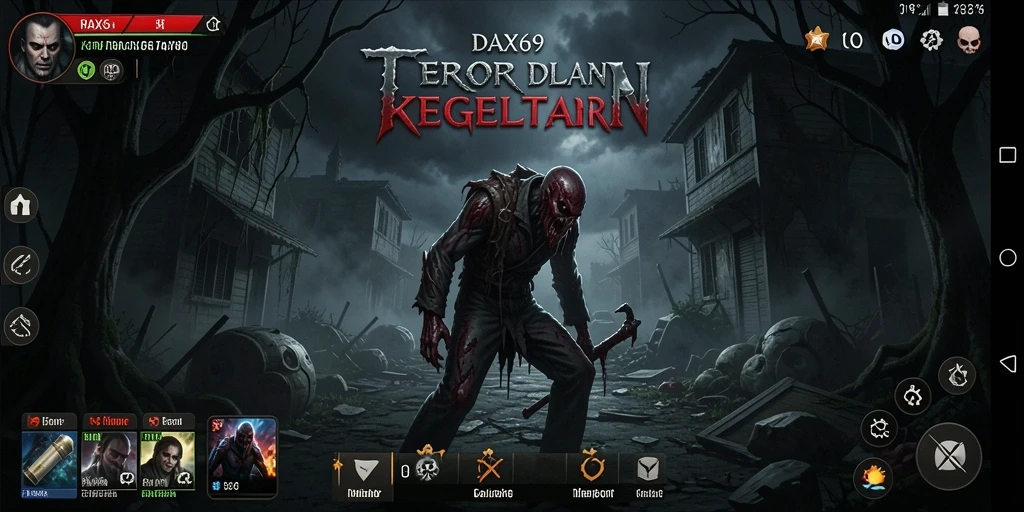 Gameplay mencekam DAX69 dengan atmosfer yang menakutkan.