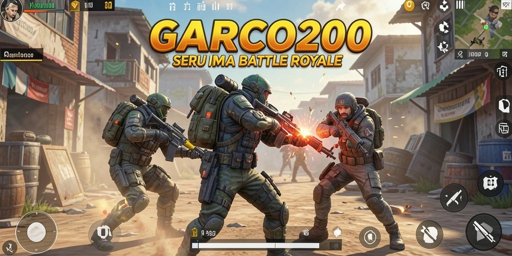 Gameplay seru dan menantang dalam GARCO200 Battle Royale.