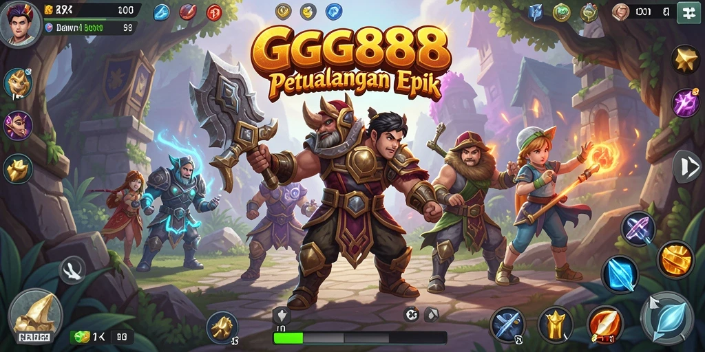 Gameplay GGG888 dengan karakter dan pertarungan yang menegangkan.