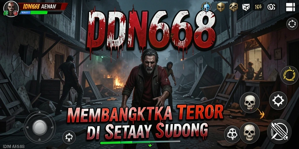 Screenshot utama IDN668 menampilkan suasana horror yang mencekam.