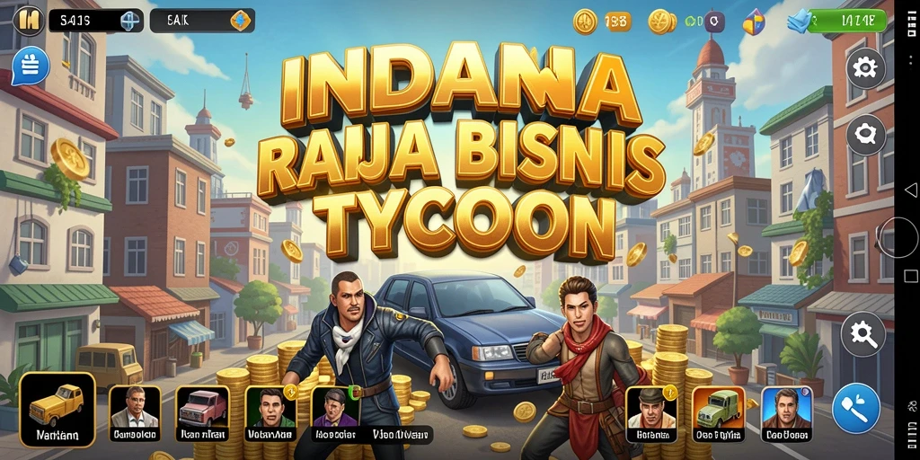 Menampilkan gameplay Tycoon yang menarik dan dinamis.