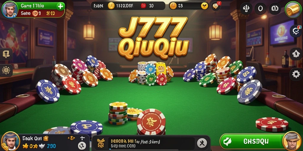 Screenshot utama JT777 menampilkan gameplay QiuQiu yang menarik.