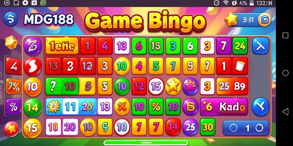 Tampilan menarik dari gameplay Bingo di MDG188.