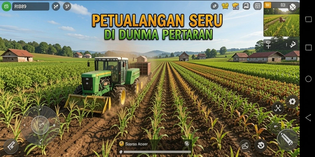 Tampilan gameplay RI889 yang menawan di dunia pertanian.