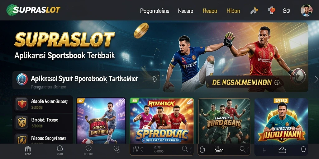 Tampilan gameplay menarik dari aplikasi SUPRASLOT saat melakukan taruhan.