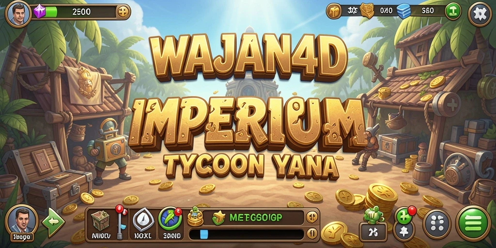 Tampilan gameplay seru dari WAJAN4D dengan berbagai elemen manajemen.